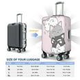 thumbnail image 4 of Haiem cat Pattern Luggage Cover Printed Suitcase Covers for Luggage Elastic Washable Suitcase Protector Fits 18-32 Inch Luggage-X-Large, 4 of 7