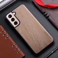 thumbnail image 2 of Bamboo Wood Pattern Leather Back Cover For Samsung Galaxy S21 S22 S20 Ultra Plus FE Phone Case, 2 of 5