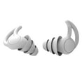 thumbnail image 3 of Sleeping Earplugs Silicone Earbuds Noise Reduction Noise Reduction Reusable Earplugs for Office Home, Gray, 3 Layers, 3 of 8