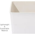 thumbnail image 6 of 30 inch Tall White Planters Set of 2,Indoor/Outdoor Rectanglar Large Planters,V Shaped Taper Planters for Front Door., 6 of 6