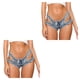 thumbnail image 3 of Jumpingount Pantalones cortos de mezclilla New Hotsweet Hole Ladies Pantalones vaqueros elásticos Traje de baile Llamativos Bottoms Night Type2 NO2, 3 of 6