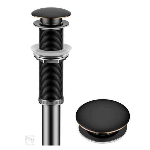 Kraus PU-L10ORB Bathroom Sink Pop-Up Drain Extended Thread Oil Rubbed Bronze