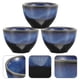 thumbnail image 4 of FELTECHELECTR 4 tazas de cerámica de estilo japonés para vino, sake, té, café, vino y agua., 4 of 6