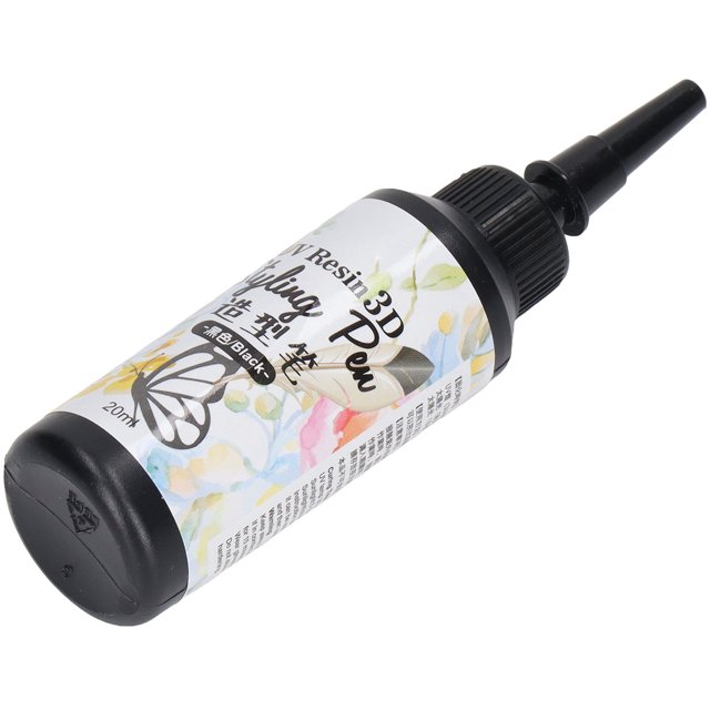 Stylo de Coiffage en Résine, 20ml, Séchage Rapide, Doublure en Résine 3D, Forme Unique, Ligne de Contour DIY