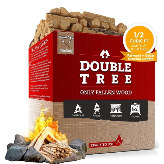 Fatwood and Cedar Kindling Bundle - 100% Natural