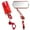 Red, variant on 2 Pack Bike Rear View Mirror Adjustable Rotate Mirror Wide Angle Rear View Aluminum Alloy Safety Rearview Mirror
