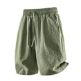 thumbnail image 5 of Men's Casual Sports Shorts with Elastic Waistband Zipper Pocket, Athletic Shorts, Quick Dry, Lightweight, Stretchy, Gym Workout, Running, Hiking, Daily Wear, Summer | AESTIVO,Army Green L, 5 of 8