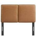 thumbnail image 4 of Lindee Vegan Leather Twin Headboard in Tan, 4 of 8