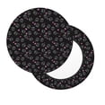 thumbnail image 2 of Disketp Cool Skull Love Funda Redonda para Taburete, Funda de Cojín para Silla de Bar Suave y Elástica-12 inch, 2 of 7