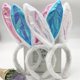 thumbnail image 3 of Diadema con orejas de conejo blanco pequeñas y lentejuelas de peluche de Pascua, código de barrido para enviar a los regalos de empuje Buen material, 3 of 6