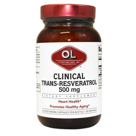 Resveratrol clinique 500 mg Olympian Labs 30 Caps