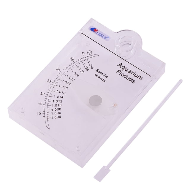 Hydromètre Automatique Précis Compteur d'Eau Salée Salinimètre pour Aquarium (Carré)