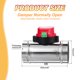 thumbnail image 2 of Regulador de conducto Uxcell de 3", regulador de volumen motorizado ajustable de acero inoxidable, control de regulador de retroceso de flujo de aire HVAC, 2 of 5