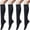 Black, variant on SMOMENT 4 Pairs Women's Cotton Knee High Socks, Casual Solid Knit Knee Socks (black)