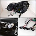 thumbnail image 2 of AKKON - [LED Strip] For 2003-2006 Mercedes Benz W211 E-Class Sedan Wagon Chrome Bezel DRL Projector Halogen Type Headlights Pair, 2 of 2