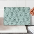 thumbnail image 2 of Grey Cutting Board, Abstract Zig Zag Hexagon Vivid and Dark Color Hue Tone Intensity Blush Art Print, Decorative Tempered Glass Cutting and Serving Board, Small Size, White, by Ambesonne, 2 of 5