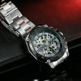 thumbnail image 4 of Men's Watch Mechanical Automatic Self-Winding Watch for Men Stainless Steel Strap Fashion Wristwatch, 4 of 8
