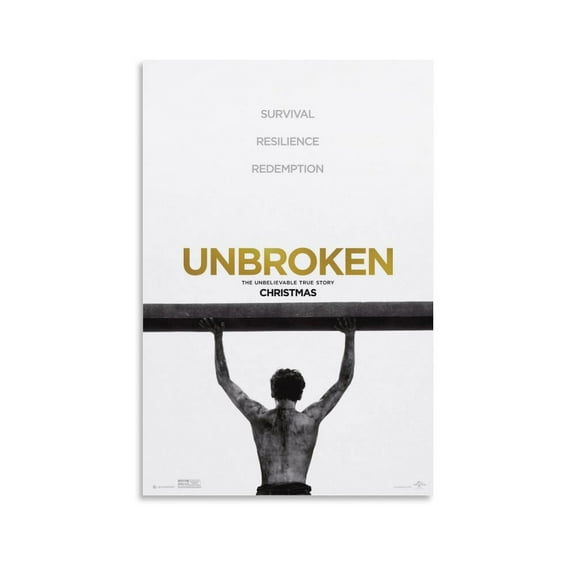 Unbroken Classic Movie Poster Gifts Canvas Painting Poster Wall Art Decorative Picture Prints Modern Decor 16x24inch(40x60cm)