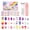 Ocean Horse, variant on ALIVER 144 Pieces 6 Pack Kids Press on Nails, Artificial Fake Nails for Kids Girls, Pre Glue Full Cover Short Acrylic False Nail Tips Art Kits Gifts for Kids Girls Nail Art Decoration (Rainbow Candy)