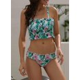 thumbnail image 4 of Maillots de Bain Bandeau 2 Pièces Taille Haute pour Femmes, 4 of 6