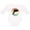 AA-White, variant on Dolphin Cute Beach and Vacation Boys or Girls Long Sleeve Baby Bodysuit
