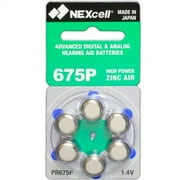 60 NEXcell Hearing Aid Batteries Size: 675P Cochlear + Keychain