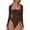 Coffee Bean, variant on Women's Sexy Square Neck Bodysuit Long Sleeve Double Lined Shirt Tops
