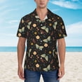 thumbnail image 4 of Goofa Moth And Flowers Hawaiian Shirt for Men, Unisex Summer Beach Casual Short Sleeve Button Down Shirts,Aloha Tropical Floral print shirt-3X-Large, 4 of 9