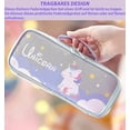 thumbnail image 2 of Estuche escolar de gran capacidad, estuche escolar de unicornio para niñas, estuche de unicornio, bonito y lindo, adecuado para niñas como regalo escolar, 2 of 5