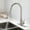 Brushed Nickel, variant on UWR-Nite Kitchen Faucet with Pull Down Sprayer, Modern Kitchen Sink Faucet Single Hole with 10" Deck Plate, Single Handle Pull Out Kitchen Faucets for Sink