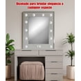 thumbnail image 4 of Tocador Vanity Moderno Con Focos Espejo Camerino Gris, 4 of 7
