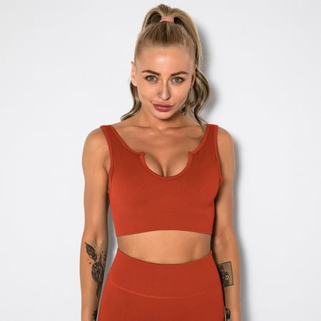

Women s seamless knitting yoga clothes Sports running fitness clothes Back gathering sports underwear