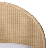 Bali & Pari Lanica Japandi Queen Bed - Sun-Bleached Rattan