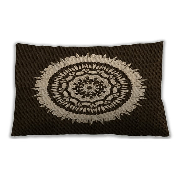 Ahgly Company Outdoor Rectangular Contemporary Lumbar Throw Pillow, 13 inch by 19 inch