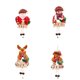 thumbnail image 5 of Matsuzay Adorno colgante para árbol de Navidad, decoración de dibujos animados, muñeca colgante, juguete para niños de Año Nuevo, accesorios de Kits de decoración para fiestas Papá Noel Matsuzay HA069886-01, 5 of 6
