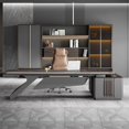 thumbnail image 4 of Modern Monitor Office Desk Study Workbench Desktops Work Corner Office Desk Drafting Escritorios De Oficina Office Furniture My Lux Decor Round, 4 of 14