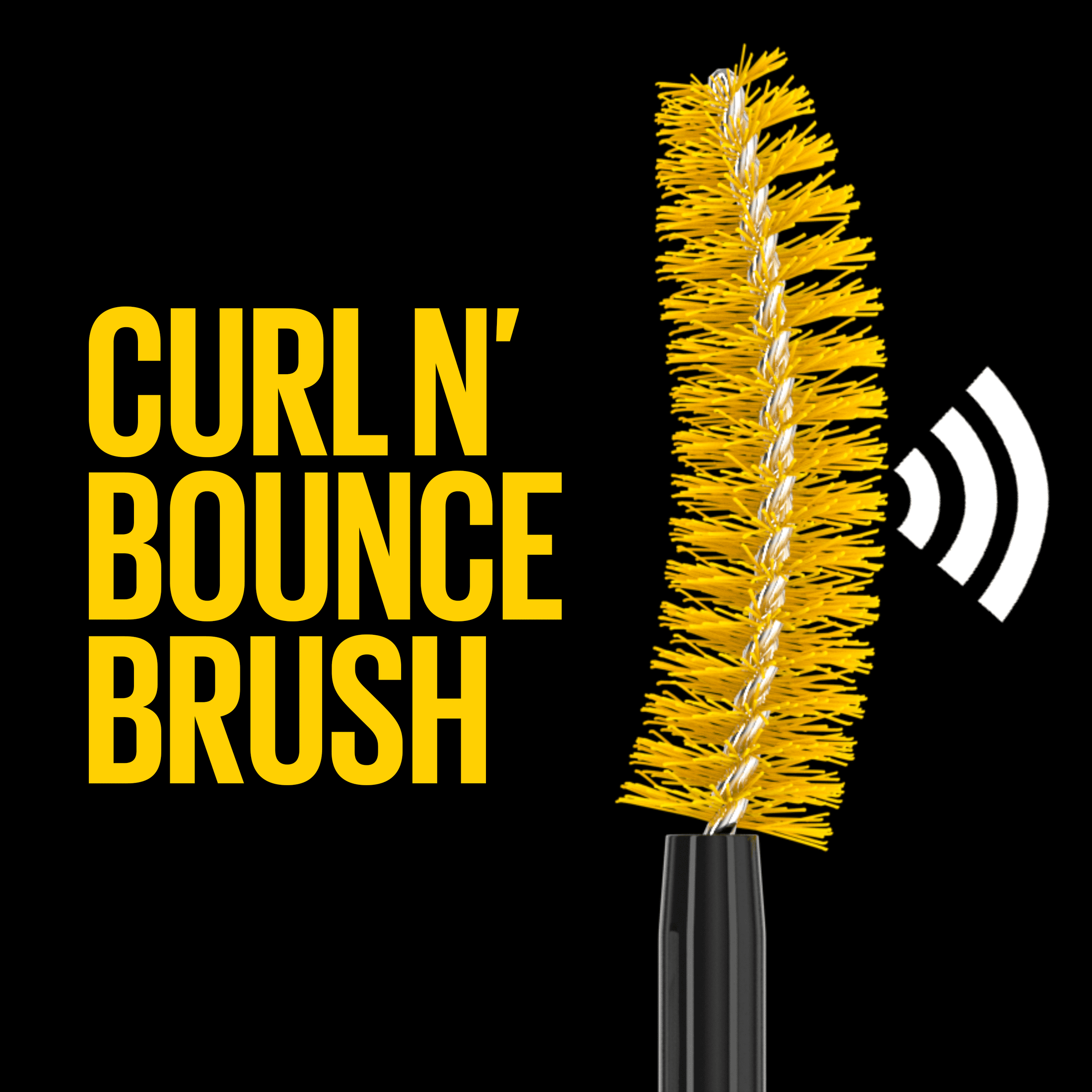 Volum Washable Very Black Express Mascara, Curl Bounce Maybelline Colossal