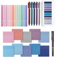 thumbnail image 1 of Aesthetic Book Annotation Kit Aesthetic Highlighters and Gel Pens Transparent Sticky Notes Transparent Sticky Tabs for Books No Bleed Highlighters for Bible Pages No Bleed, 1 of 6