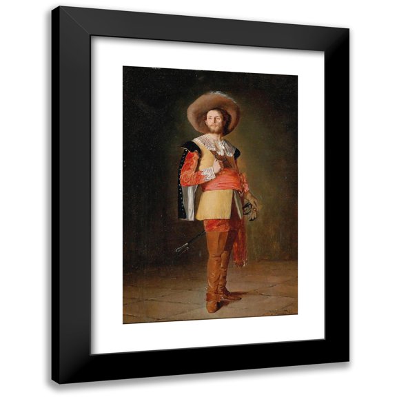 Johann Hamza 11x14 Black Modern Framed Museum Art Print Titled - A Knight