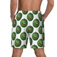 thumbnail image 4 of Goofa Happy Watermelon Printed Men's Swim Trunks Board Shorts Quick Dry Mens Swimming Trunks with Compression Liner,Breathable Fit Hawaii Beach Shorts-X-Large, 4 of 9
