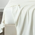 thumbnail image 4 of Chezmoi Collection Extra Soft Fleece Sheet Set Full, 4-Piece Microplush Non-Pilling Velvety Bed Sheet, Deep Pocket - Lightweight All Season Warmth, Full, Dove White, 4 of 9
