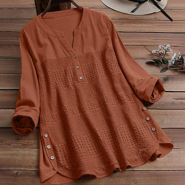 RXIRUCGD Trendy Casual Womens Long Sleeve Tops Clearance Items