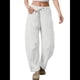 thumbnail image 2 of Pantalones Deportivos para Mujer con Cintura Elástica, Pierna y Cordón Ajustable, Estilo Palazzo Informal con Bolsillos. Gris M, 2 of 9