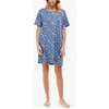 Roudelain Short Sleeve Sleep Shirt Nightgown, Choose Sz/Color: S/Star Spangled