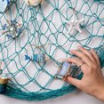 thumbnail image 5 of SLYNSHome Nautical Woven Fishing Net Wall Decor With Beach Mini Ornaments,Sky Blue Coastal Photo Display Mesh, Ocean Style Hanging Net For Indoor Wall Home Decor, 5 of 6