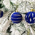 thumbnail image 3 of Tarmeek 30Pcs Velvet Christmas Ball Flocking Painted Ornaments for Xmas Tree, 2.36 Inch Shatterproof Christmas Tree Decorations Hanging Ball for Holiday Wedding Party Decoration, 3 of 9