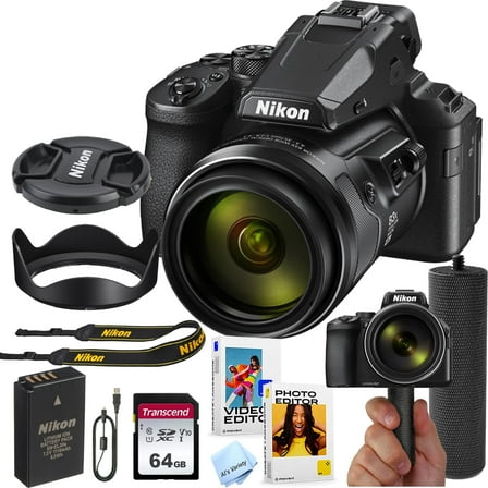 Nikon COOLPIX P950 Digital Camera   64GB Memory   Stabilizing Grip   Software Pack  More (Value Bundle)