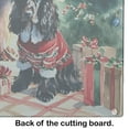 thumbnail image 4 of English Cocker Spaniel Cozy Christmas Glass Cutting Board Large 12 in x 15 in, 4 of 5