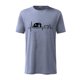thumbnail image 1 of Hombres manga corta casual electrocardiograma amor impresión cuello redondo pulóver camiseta blusa Pompotops oipoqjl4506, 1 of 2