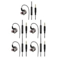 thumbnail image 1 of Injueey Auriculares con cable Cable TPE Gancho para la oreja Auriculares internos Auriculares para el hogar Negro 5Conjunto, 1 of 6